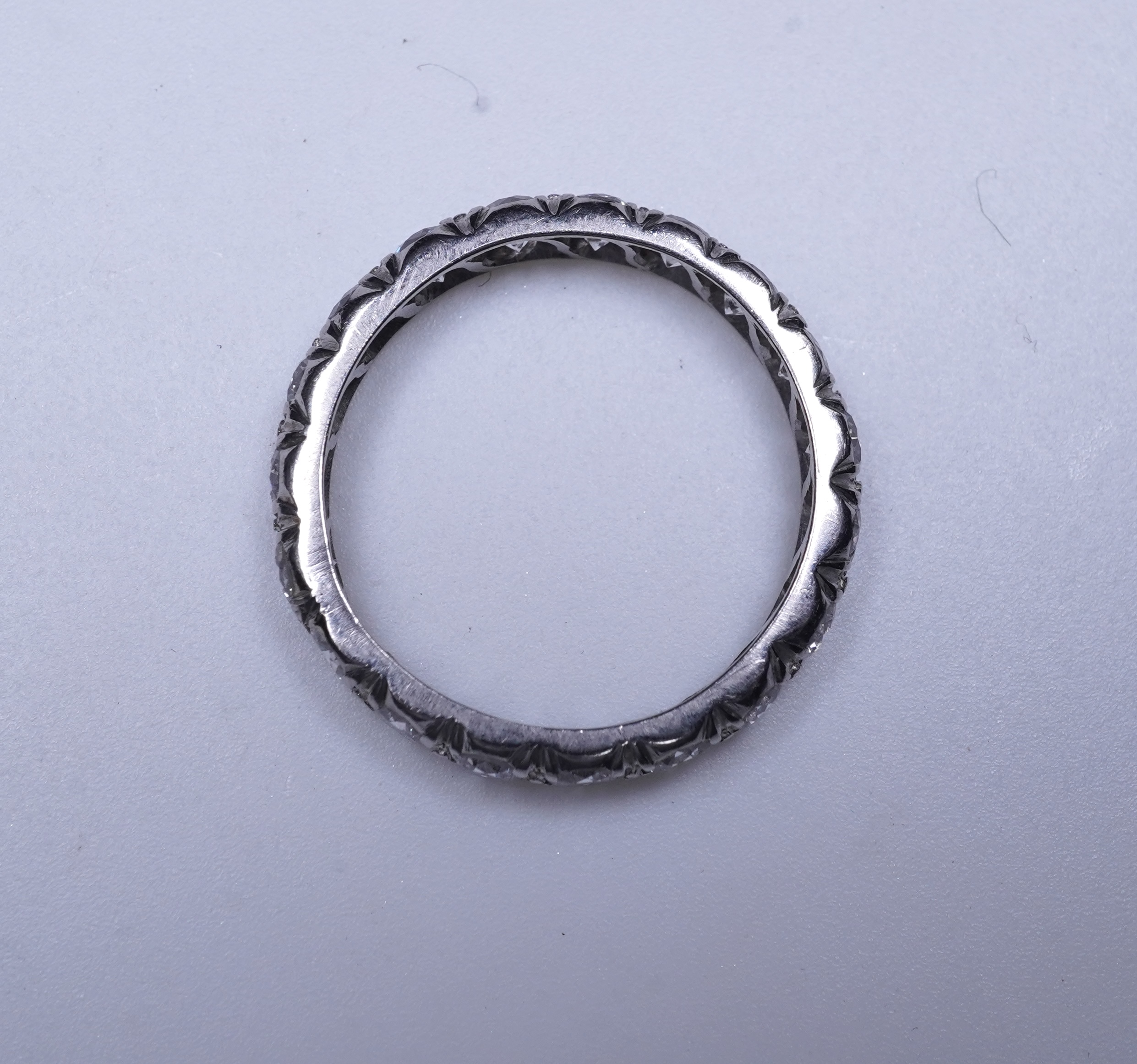 A diamond eternity ring